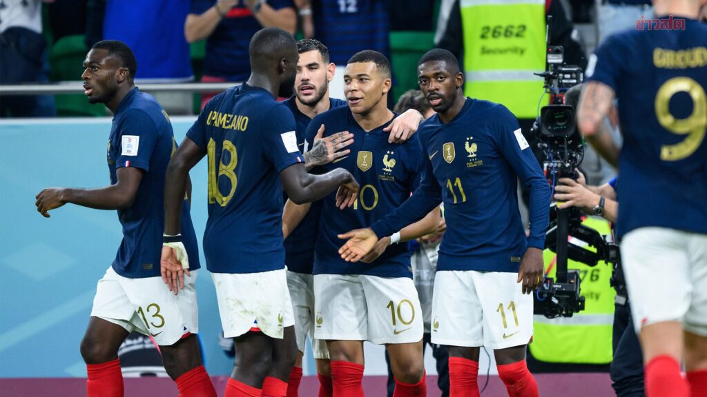 ฝรั่งเศส ทุบ โปแลนด์ ทะลุ 8 ทีมบอลโลก - เอ็มบัปเป นำเดี่ยวดาวซัลโว